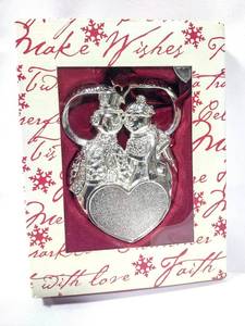 lot 15848 image: 2008 Things Remembered 4 Engravable Christmas Ornament Together Forever NIB