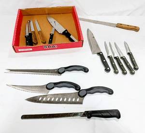 lot 15874 image: Lot of 15 Kitchen & Steak Knives - Including 3 from Chef Tonys Ultimate Series V