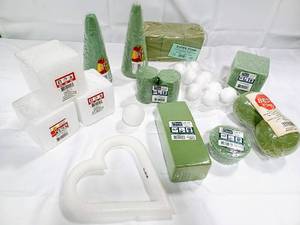 lot 15891 image: Lot of 12 Un-Opened Craft & Floral Arrangement Foam - Different Shapes and Sizes
