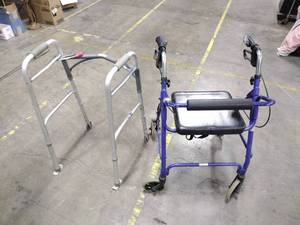 lot 15913 image: Lot of 2 Folding Walkers