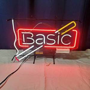 lot 2001 image: Basic Cigarette Neon Sign