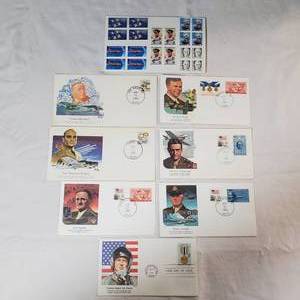 lot 2028 image: Vintage Military Stamps - First Day of Issue