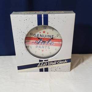 lot 2032 image: LED Wall Clock - Genuine Auto Parts