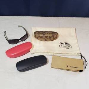 lot 2056 image: Eyeglass Cases - Coach, Kate Spade