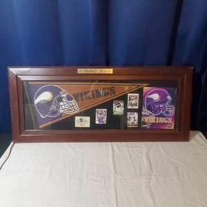 lot 2100 image: Vikings Football Display