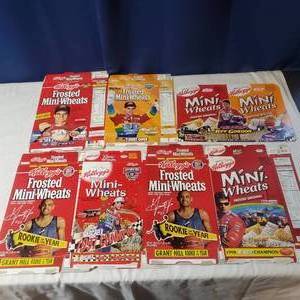 lot 2120 image: Kellogs Sports Celebrity Cereal Boxes