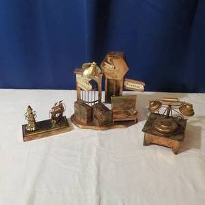 lot 2129 image: Copper Music Box Bundle
