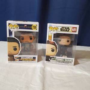 lot 2142 image: POP Funko Star Wars and Marvel