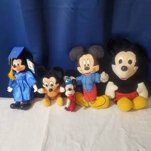 lot 2149 image: Walt Disney Stuffed Mickey Mouse Bundle