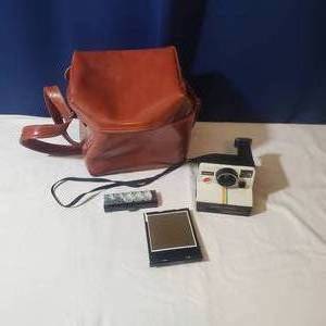 lot 2170 image: OneStep Polaroid Camera & Accessories