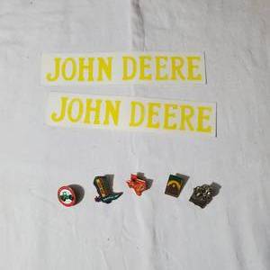 lot 2188 image: John Deere Pinbacks and Decals