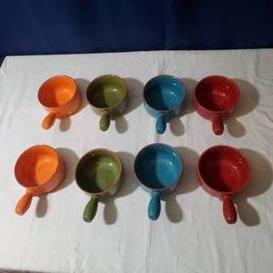 lot 2214 image: Stoneware Soup Bowls