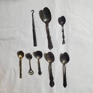 lot 2217 image: Vintage Spoon Lot - Souvenir, Sterling, Mix