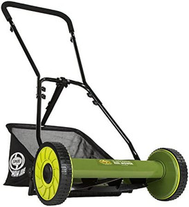 lot 1016 image: Sun Joe MJ500M 16-Inch Manual Reel Mower wAdjustable Cutting Height