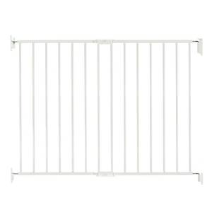 lot 1017 image: Regalo 2-in-1 Extra Wide Stairway and Hallway Walk ThroughBaby Safety Gate, Hardware Mounting, White (B07H9N7DW4)