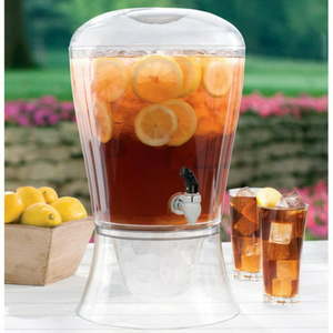 lot 1040 image: Creative Bath 3 Gallon Acrylic Beverage Dispenser