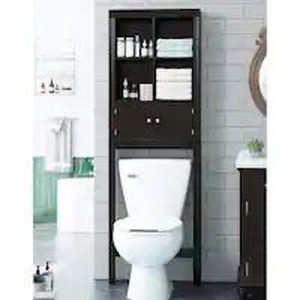 lot 1540 image: Yaheetech Over Toilet Bathroom Shelf, Espresso
