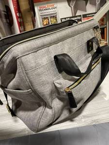 lot 1570 image: Ruvalino Gray Diaper Bag