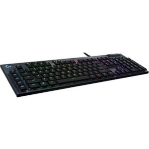 lot 1587 image: Logitech - G815 LIGHTSYNC Full-size Wired Mechanical GL Clicky Switch Gaming Keyboard with RGB Backlighting - Carbon