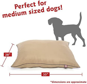 lot 1589 image: Majestic Pet Super Value Dog Bed (Medium) Solid Khaki