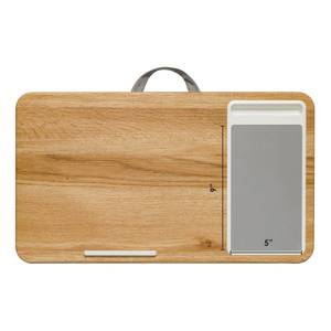 lot 1601 image: LapGear - Home Office Lap Desk for 15.6 Laptop - Oak Woodgrain