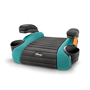 lot 1614 image: Chicco GoFit Backless Booster Car Seat - Raindrop