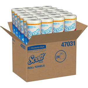 lot 1687 image: Scott KCC47031 Kitchen Roll Towels 24  Carton White