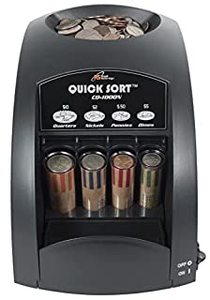 lot 3055 image: Royal Sovereign Electric Coin Sorter, Patented Anti-Jam Technology, 1 Row of Coin Sorting (CO-1000N), Black (B0838JW9HC)