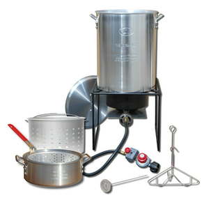 lot 3062 image: King Kooker 29 qt Turkey Fryer with Fish Fryer