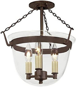 lot 3072 image: JVI Designs Small 3 Light Chandelier