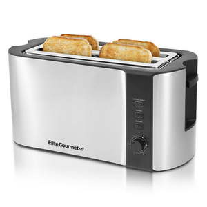 lot 3073 image: Elite Gourmet ECT-3100 4 Slice Long Toaster