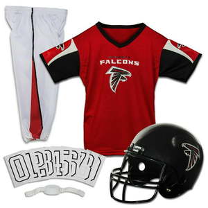 lot 3077 image: Franklin Sports NFL Falcons Uniform Costume, Kids Small