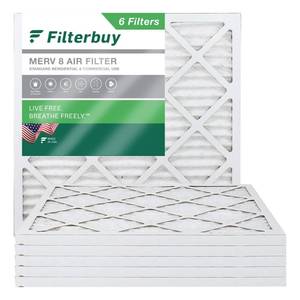 lot 3080 image: 6 PACK 20x20x1 Home Air Filters