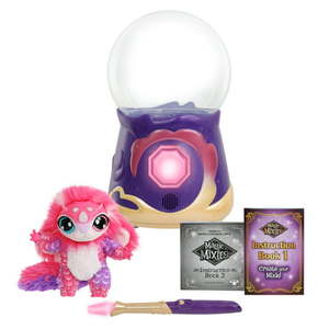 lot 3082 image: Magic Mixies Magical Misting Crystal Ball with Interactive 8 inch Pink Plush Toy and 80 Sounds and Reactions Electronic Pet Ages 5