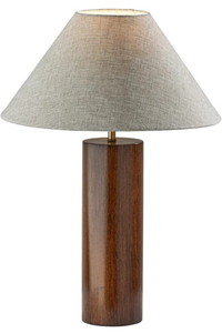 lot 3085 image: Adesso Home 1509-15 Transitional Table Lamp from Martin Collection in BronzeDark Finish, 18.00 inches, E26 Medium Base, Brass