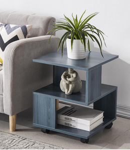 lot 3086 image: Coffee Table, OBERICOL Side Table Convenient End Table for Living Room,Dining Room or Bedroom (Blue)