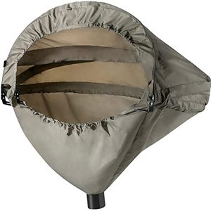 lot 3087 image: VEVOR Miter Saw Hood, 5000-L Dust Solution For Miter Saws, Chop Shop Dust Collection, Dust Collector Compatible with all Miter Saws, Accessory Holes, Carrying Bag,Silver Gray