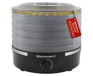 lot 3103 image: Elite Gourmet EFD319BNG Food Dehydrator, 5 BPA-Free 11.4 Trays Adjustable Temperature Controls, Jerky, Herbs, Fruit, Veggies, Dried Snacks, Black