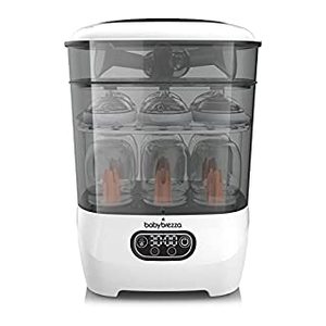 lot 3110 image: Baby Brezza Baby Bottle Sterilizer and Dryer Advanced �� Electric Steam Sterilization Machine �� Universal Sterilizing for All Bottles Plastic  Glass  Pacifiers  Breast Pump Parts - HEPA Filtration (B09HJDX5S6)