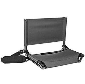 lot 3122 image: Cascade Mountain Tech Stadium Seat - Lightweight, Portable Folding Chair for Bleachers and Benches - Grey, Extra Wide - 20 (B07R968647)