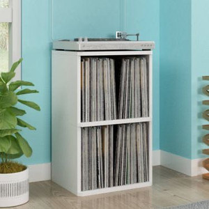 lot 3516 image: Way Basics Marley 2-Shelf Storage White