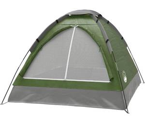 lot 3524 image: 2 Person Dome Tent - Rain Fly & Carry Bag - Easy Set Up-Great for Camping, Backpacking, Hiking & Outdoor Music Festivals by Wakeman Outdoors (Green)