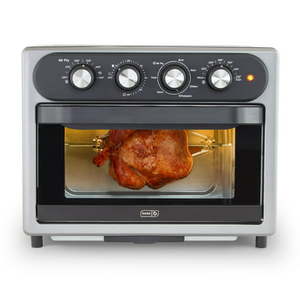 lot 3526 image: Dash Chef Series 7 in 1 Convection Air Fryer Oven With Non-Stick Fry Basket Baking Pan & Rack 23L 1500 Watt