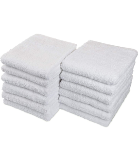lot 3633 image: Car Care Essentials Wash Dry and Detail Towels, Set of 12, White, 100% Ring Spun Cotton, 16�� X 27��, 4.25 lbs. per dz. Heavy Thick, Premium Multi-Purpose Towels