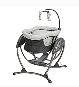 lot 3635 image: Graco DuoGlider Gliding Baby Swing, Rascal