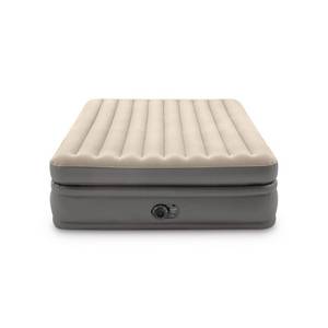lot 3642 image: Intex Raised Comfort Pillowtop 20 Queen Air Mattress with Built in Pump