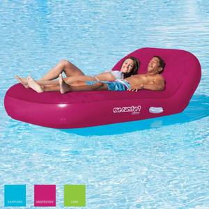 lot 4003 image: SUN COMFORT COOL SUEDE Double Chaise Lounge Raspberry