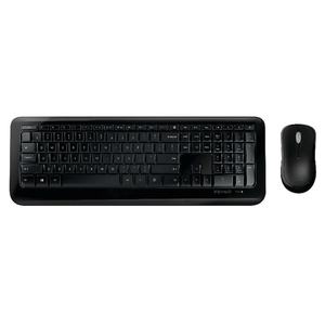lot 4005 image: Microsoft - Desktop 850 Full-size Wireless Optical Keyboard and Mouse Bundle - Black