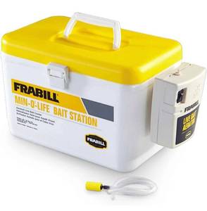 lot 4021 image: Frabill Bait Box with Aerator  Live Bait Storage Cooler with Portable Aerator  8-Quart Capacity