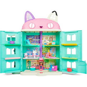 lot 4047 image: Gabby��s Dollhouse Purrfect Dollhouse with 15 Pieces including Toy Figures Furniture Accessories and Sounds Kids Toys for Ages 3 and up